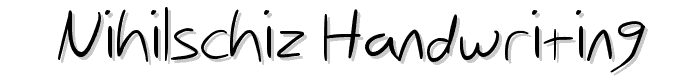 Nihilschiz Handwriting font
